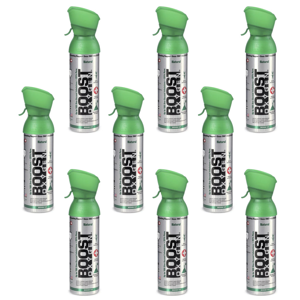 Liter Natural Canister, Flavorless Pack) Boost Pure (9 Oxygen Oxygen 5