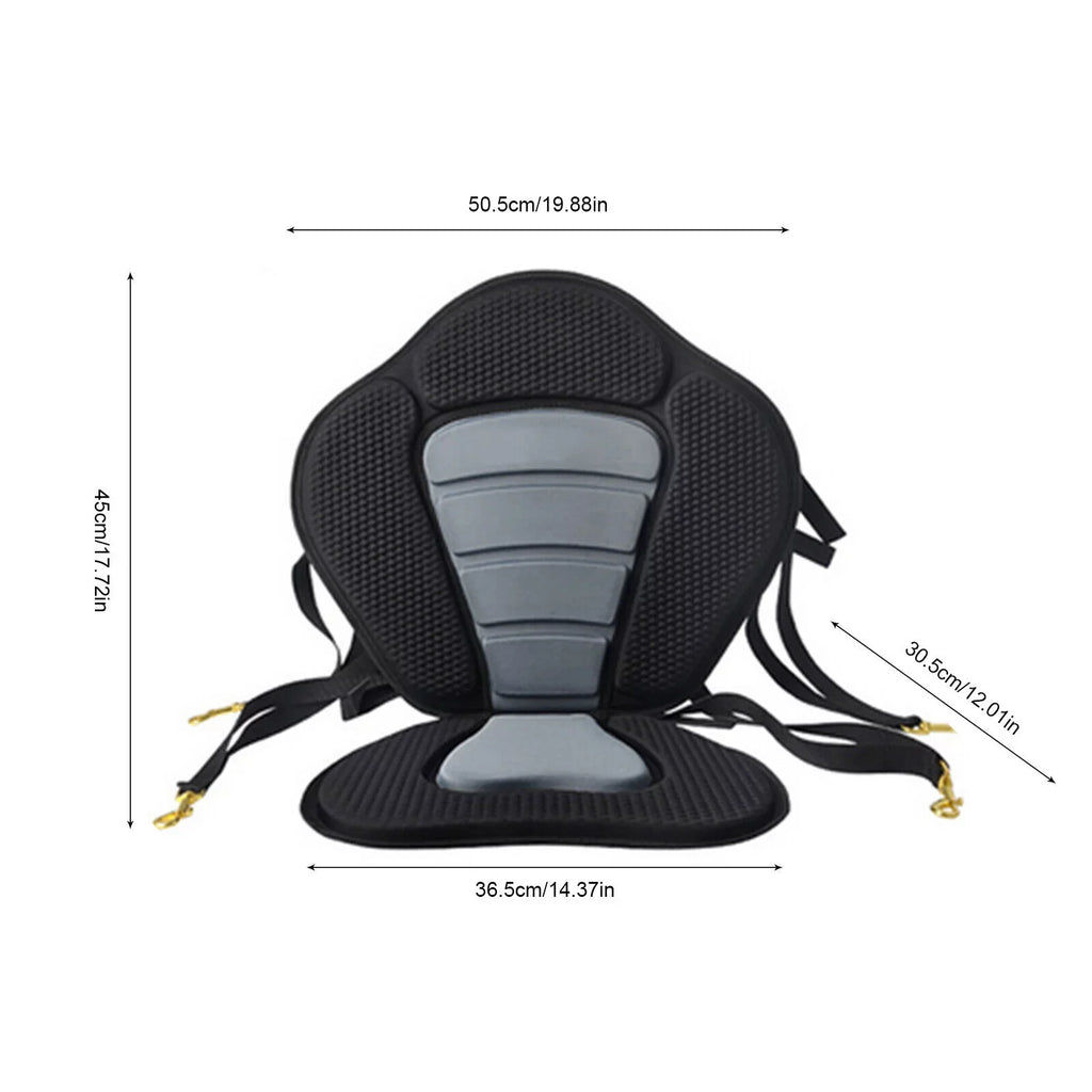 Seat Backrest Canoe Kayak Storage Fishing Kayaking, Backpack Detachable Bag Adjustable Drifting, Adjustable Storage Padded Seat Canoeing, Boat with Bag Deluxe Kayak for Padded Rafting, Seat