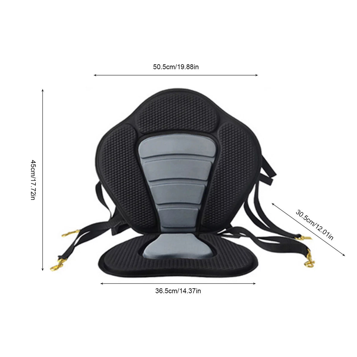 Seat Backrest Canoe Kayak Storage Fishing Kayaking, Backpack Detachable Bag Adjustable Drifting, Adjustable Storage Padded Seat Canoeing, Boat with Bag Deluxe Kayak for Padded Rafting, Seat