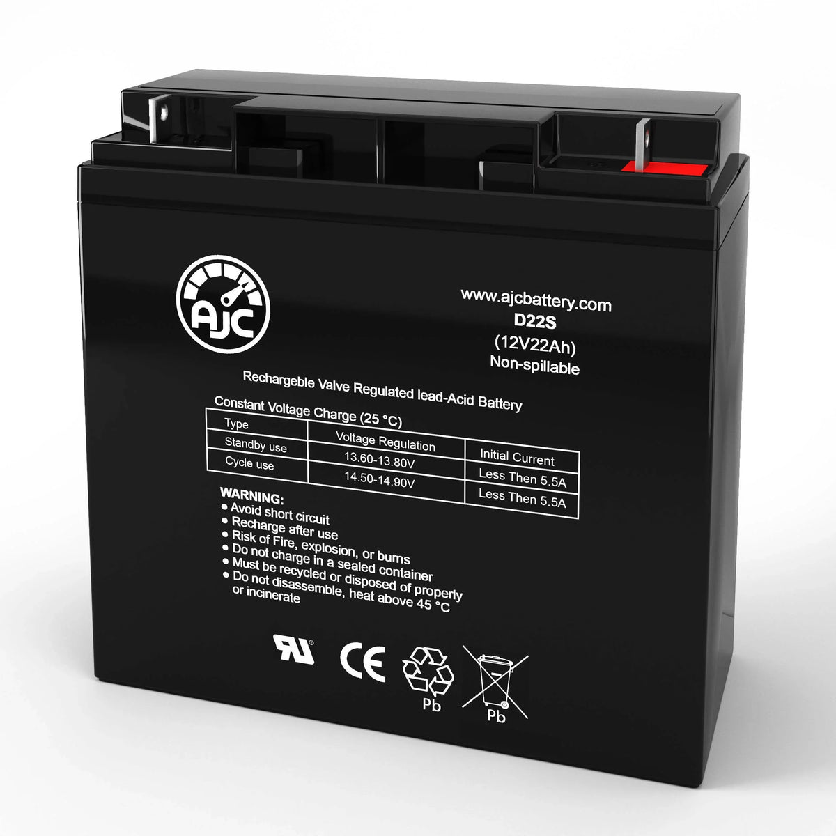 22Ah GP-200 This - Wheelchair Battery Brand AJC 12V an Is Jr Alante Replacement Technologies Golden