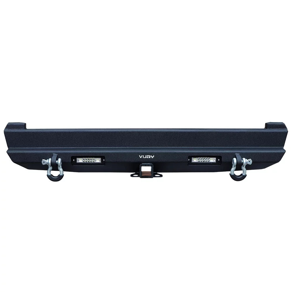 Cherokee Vijay Fits Jeep XJ Steel Bumper XJ Rear with Lights 1984-2001