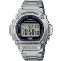 Stainless Casio Steel Watch Men's Bracelet W219HD-1AV Digital with