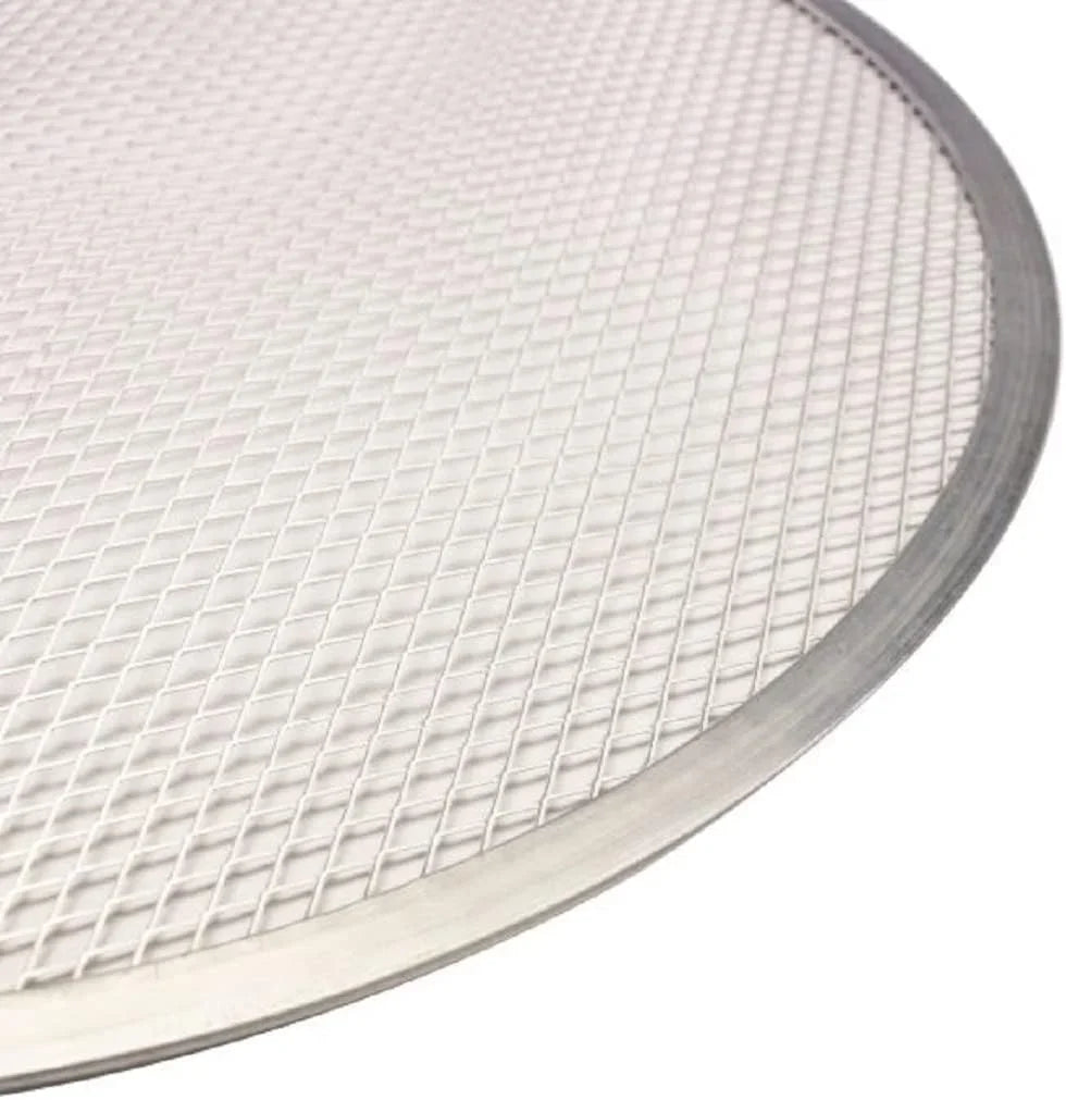 Tray Bakeware Seamless Pizza Set Screen 2 for & Tray Kitchen Home Baking Pan Restaurants Pizza TrueCraftware- 13” Round Round Screen of Baking Aluminum Pizza Pizzeria Rim-