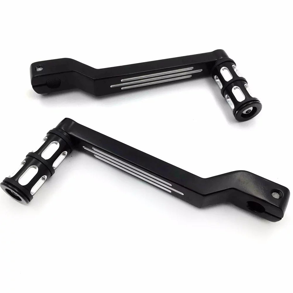 Toe 009C- and Levers/Gear For later Harley w/ HTT- Pegs Motorcycle FLSTF Davidson Shifter Pedal Shift 1980 Heel Shift Aluminum Boy Levers Fat Style Black