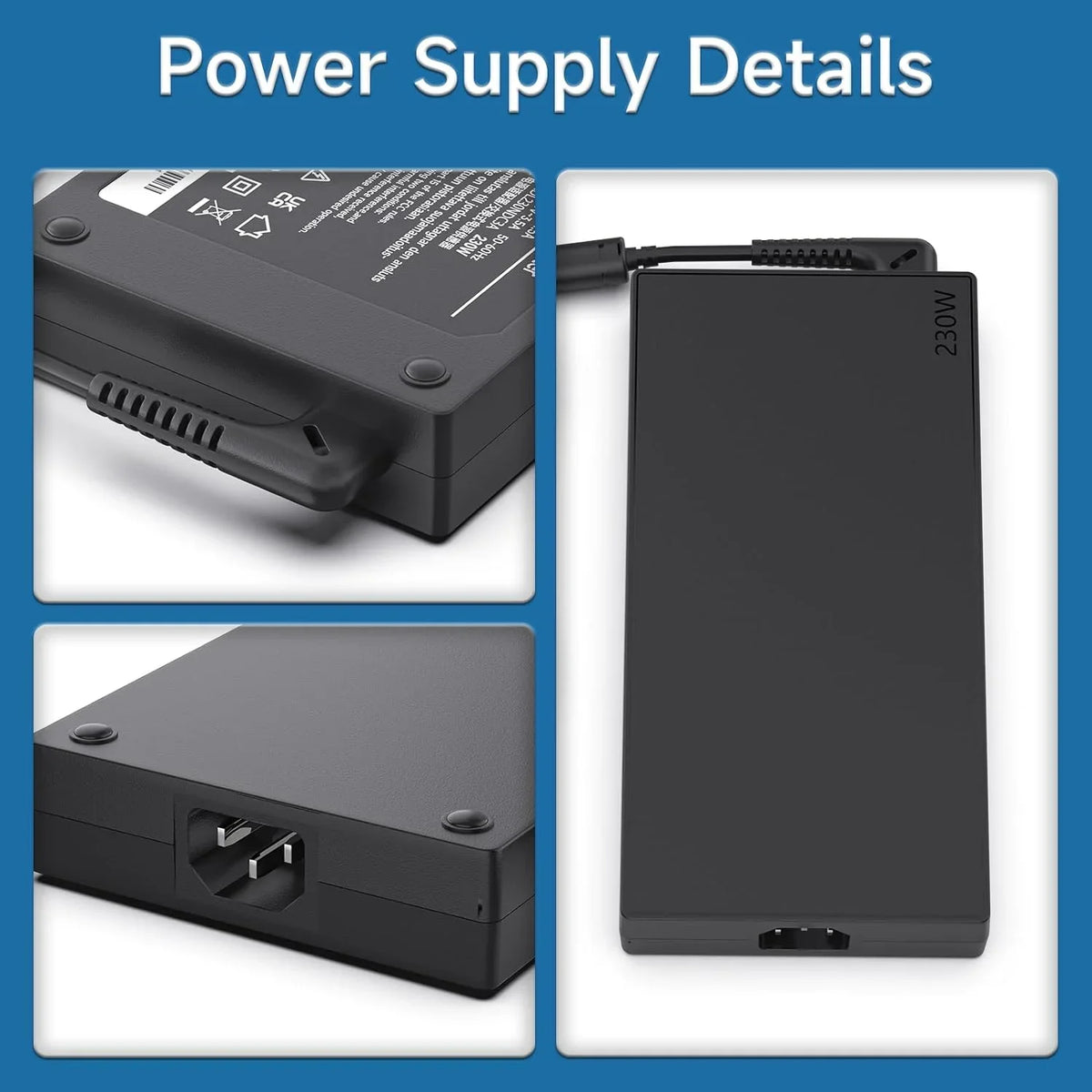R720 01FR046 11.5A PN: Y92, Adapter Lenovo ADL230NLC3A Y7000P Legion Y7000 Y520 AC Y520-15 20V 230w Y9000K for
