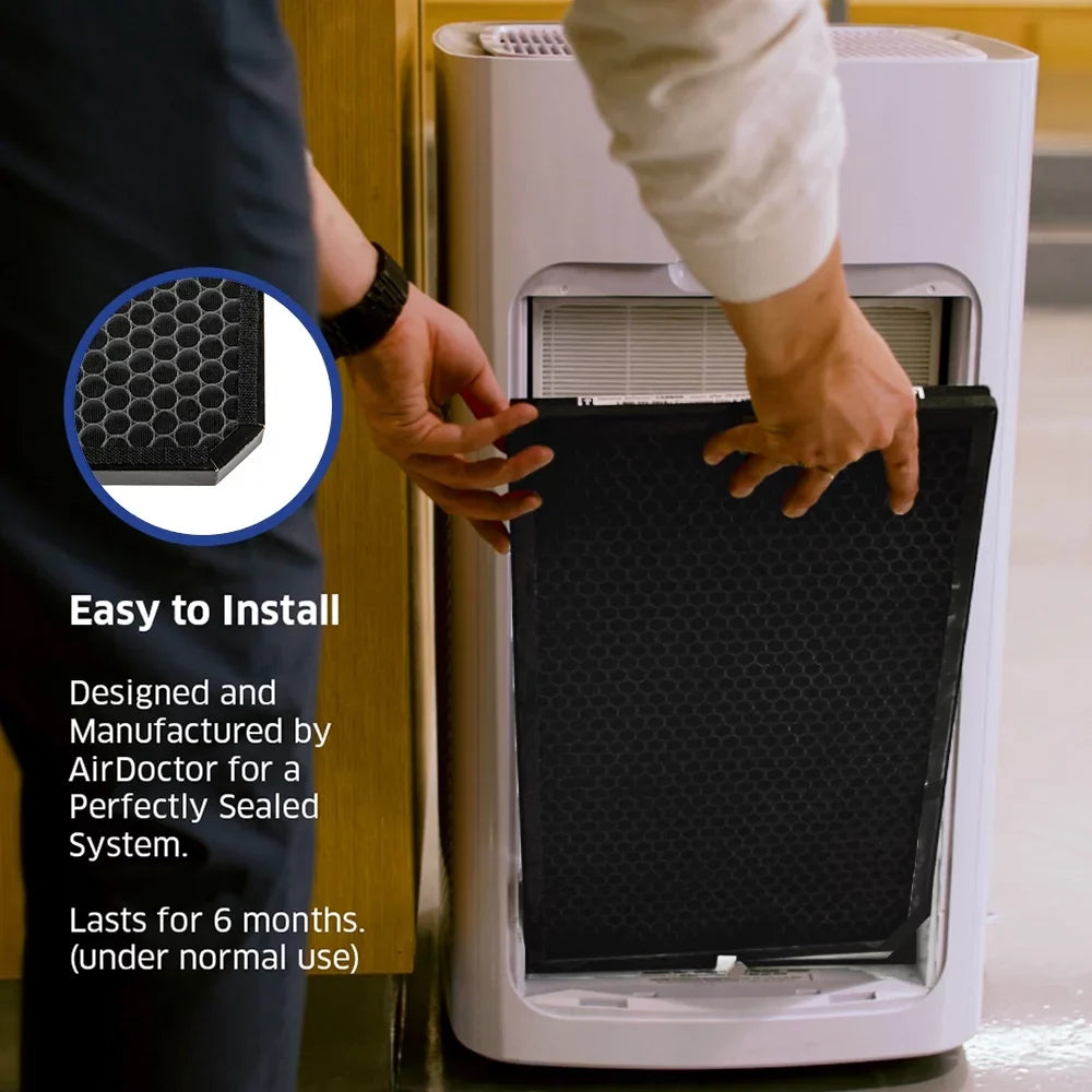 AirDoctor Replacement (2 Pre-Filter Universal AD5000/AD5500 Trap | Made AirDoctor by with Carbon Filter VOC pk) Gas Genuine