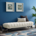 Adept Performance Ivory Modway Bench in Velvet