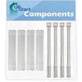 Shield Tamer, & - Compatible Steel & for Parts Tent 720-0733 Heat Flame 16 Flavorizer Tube Burners Grill Barbeque Plate BBQ - Replacement Old Kitchenaid Burner Pipe Stainless 1/8" 4-Pack Bar