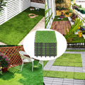 Turf Flooring Grass x Tile Artificial 12'' Tile, x 9pcs 2'' 12'' BuxWellBang Interlocking