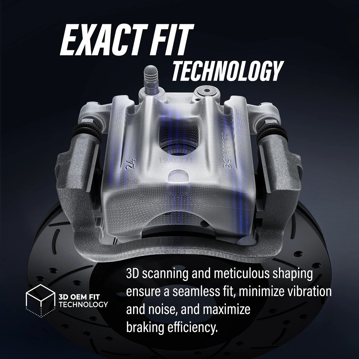 C/V Pads For And Piston With Disc Transit Rotors Ram 2012 Rear Caliper KC8-100707C Kit Auto Front Dual Brake Ceramic