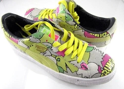 68 DOPE LOW NEW SHOES PUMA MULTI SNEAKER COLOR BASKET COMICS 10 PRINT MEN SIZE