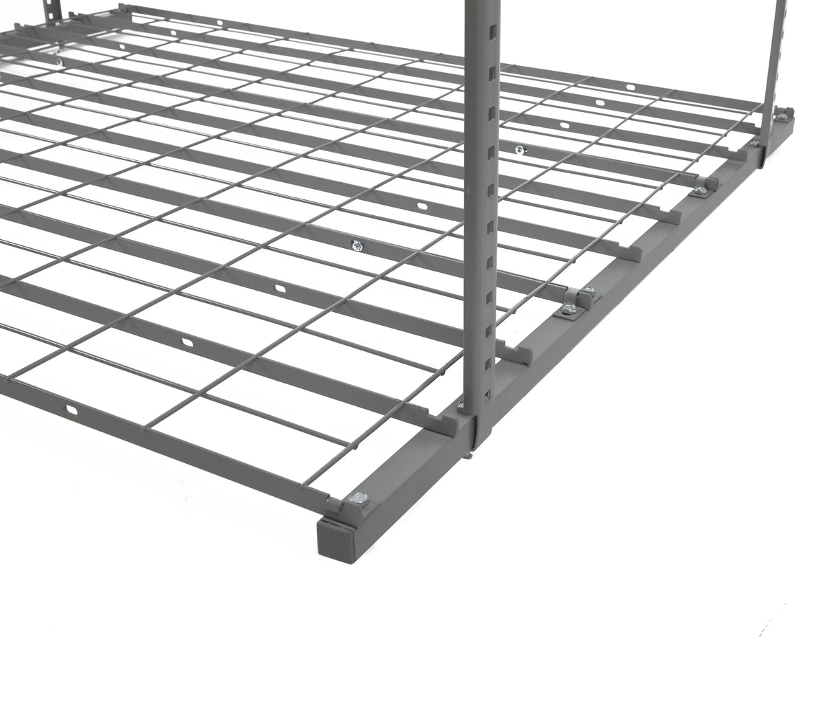 42"W 24' Overhead 28"H, 48"L WORKPRO Garage x Rack, x Silver, Ceiling
