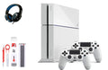 Gaming 500GB Console PlayStation 2 Headset with White Cleaning 4 Kit Pre-Owned Like Sony BOLT New) Bundle (Refurbished: Controller AXTION