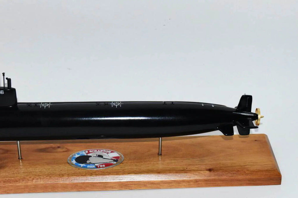 Hull) SSN-756 inch,LA Model,Mahogany,20 (Black Model,Navy,Scale Class USS Submarine Scranton
