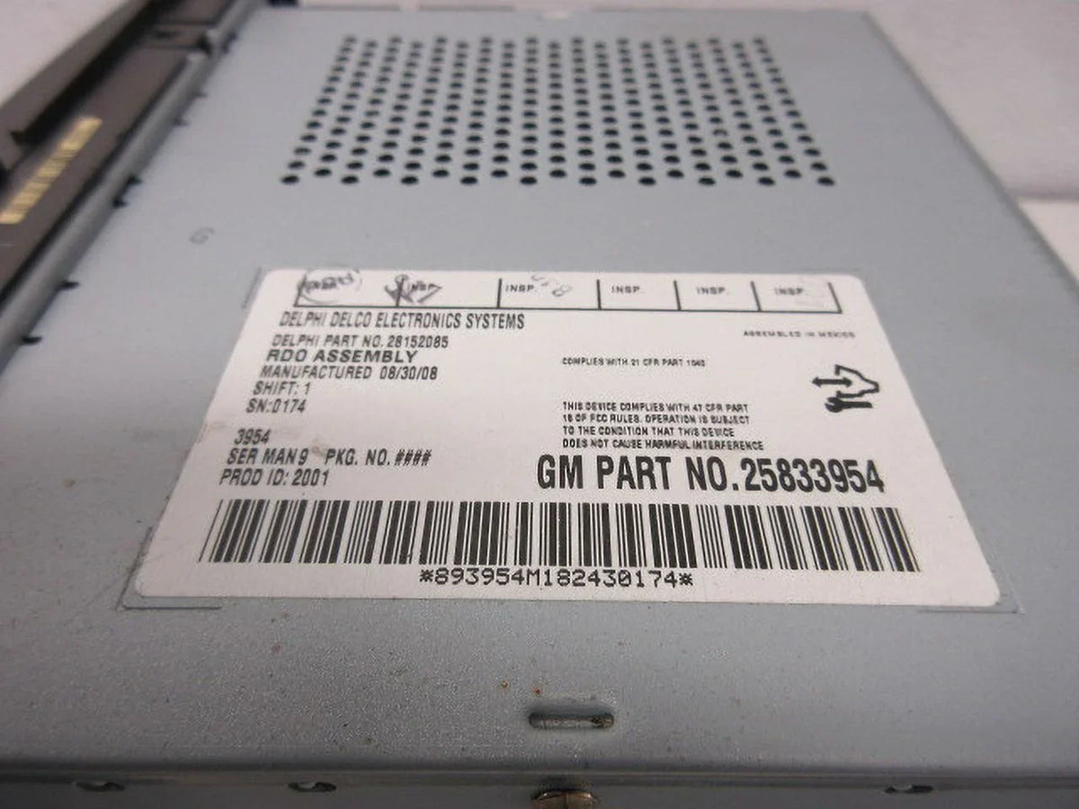 Mp3 (Good) 2009 Pre-Owned LKQ CD Receiver Radio Saturn 25833954 AM Aura FM 09 OEM