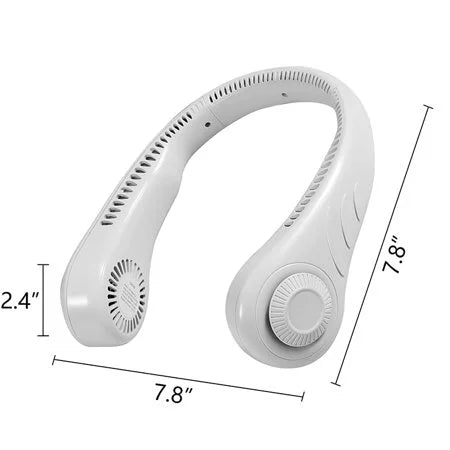 Neck Adjustable Fan Rechargeable , Bladeless Neckband Hanging Portable USB Home Office Speed Outdoor Mini HESHENG For Fan 3 Cooler