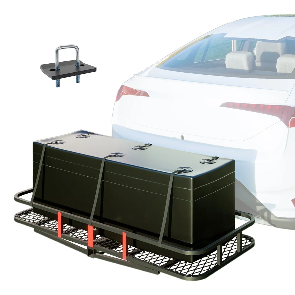 500 Cargo Truck x 60" 6" Basket Car Hitched Mounted lb a Trailer, SUV Black 24" Folding Capacity with x for