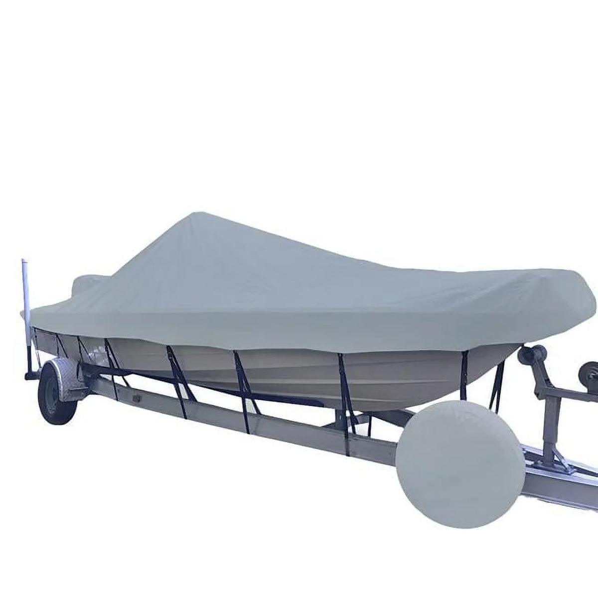 Styled-to-Fit Boat Performance Poly-Guard Console V-Hull Center Grey Boat for ft. Cover Shallow - 20.5 Draft