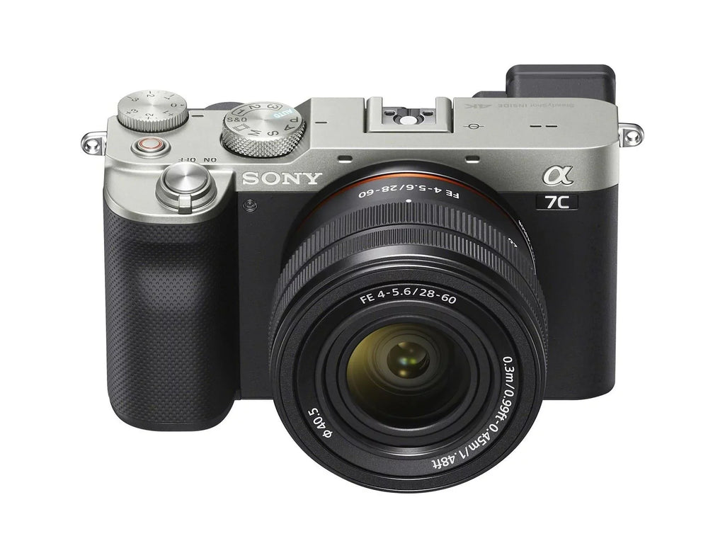 Camera Lens Alpha Mirrorless 28-60mm (Silver) FE Bundle with a7C Essentials Sony