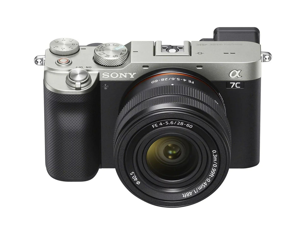 Camera Lens Alpha Mirrorless 28-60mm (Silver) FE Bundle with a7C Essentials Sony