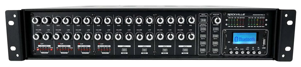 Commercial Speakers JBL Pendant Multi Amplifier+(6) Matrix White 4-Zone Source