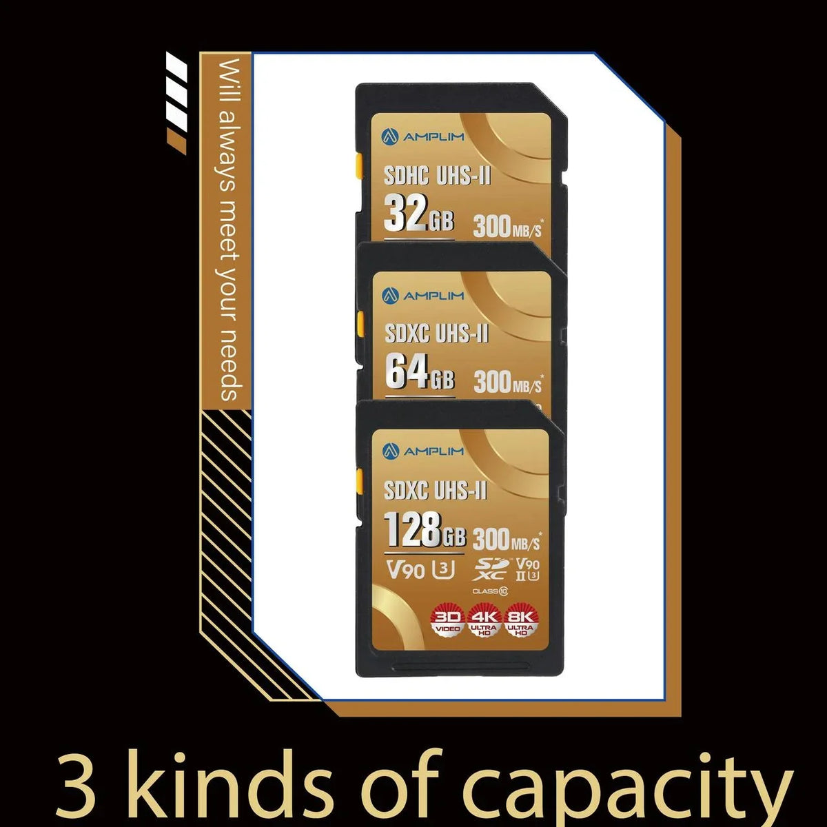 UHD Camera SDXC 8K Camcorder Speed UHS-II 4K High for Card Video Amplim V90 SD Extreme 32GB