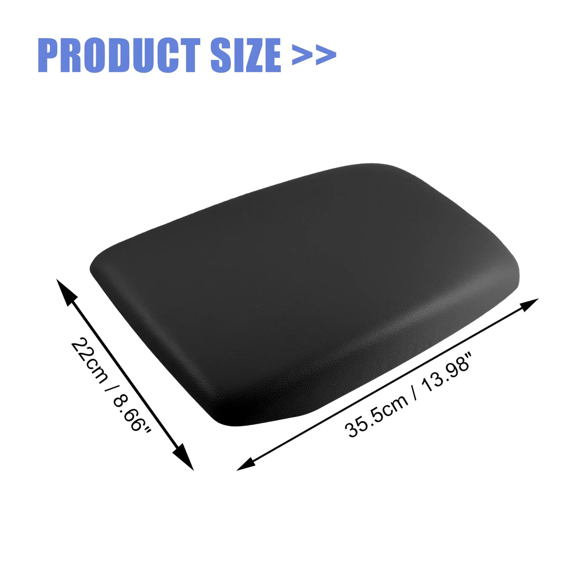 Armrest Toyota 2009-2014 Cover Highlander Box Protector Faux Black Console Leather Seat Center for Car
