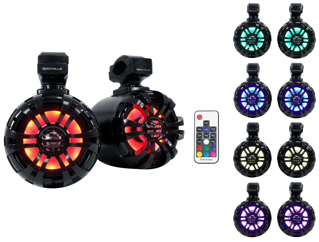 Memphis RZR65FE (2) Polaris Audio Speakers+Amp For RZR 2014+ Tower Pods+LED