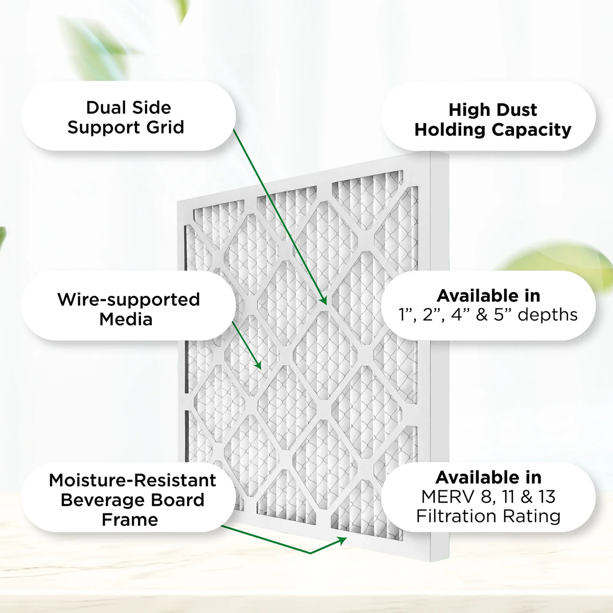 x Air 23-1/2 18x24x1 Filters AC Furnace 12. 17-1/2 1000 MPR Pamlico. 11, MERV 3/4 Size: x of Case Pleated 1" by Actual
