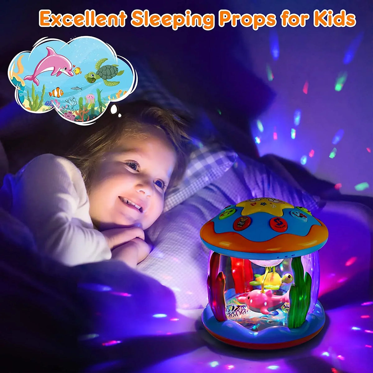 2 for Drum Boys 3+ Toddlers Melodies 6 Toys Musical Rotating Baby 12 up 1 Toys Learning Light Baby with Toys Months, Projector Gifts to , Educational Year Girls Old