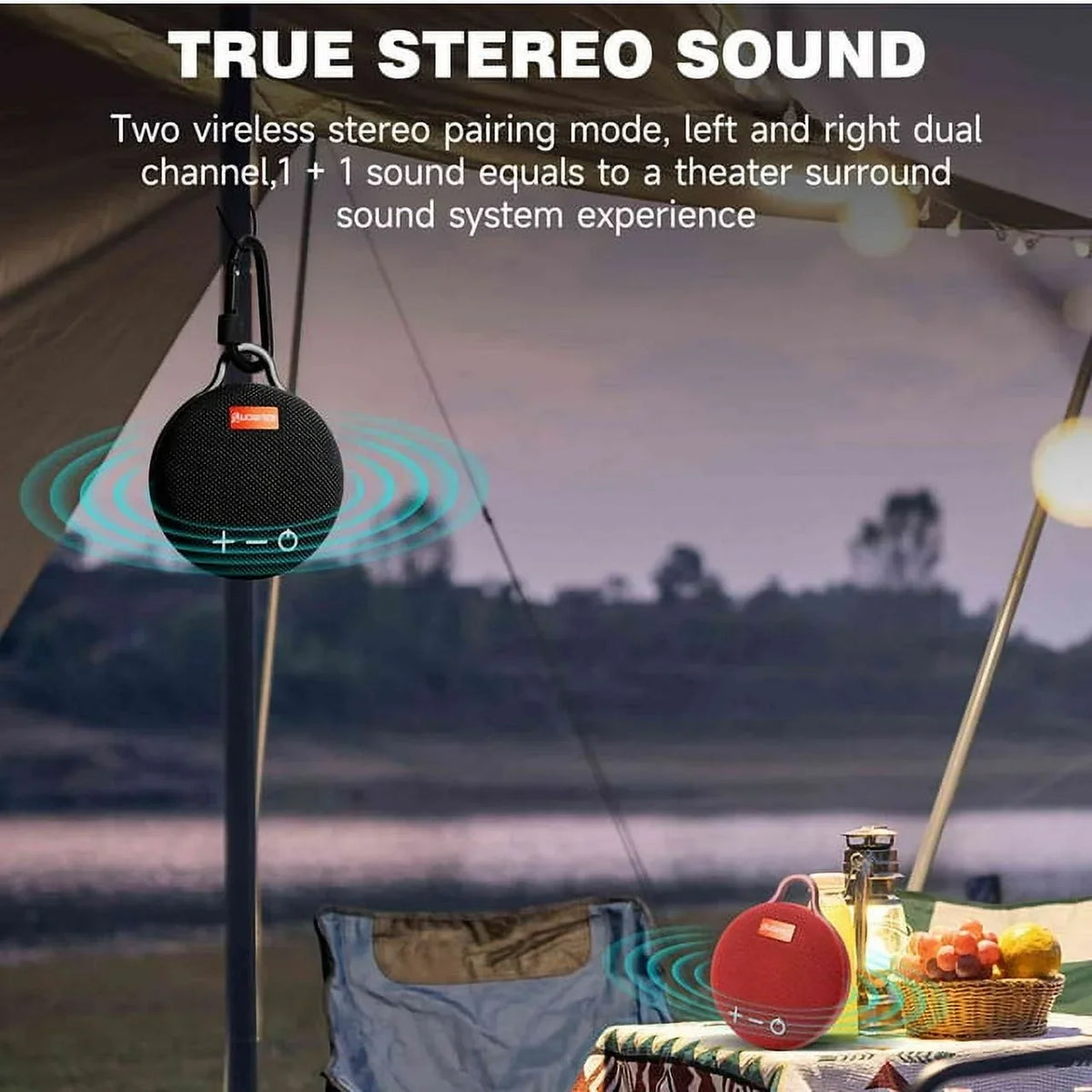& 20H IPX7 5.0 with Beach, Lenovo UrbanX for Gen 2 Compact Biking Speaker Playtime, Pool, Bass, with Pack Punchy Waterproof Clip, 2 P11 Wireless Big Tab Sound, Speaker Black Bluetooth Boat, Speaker