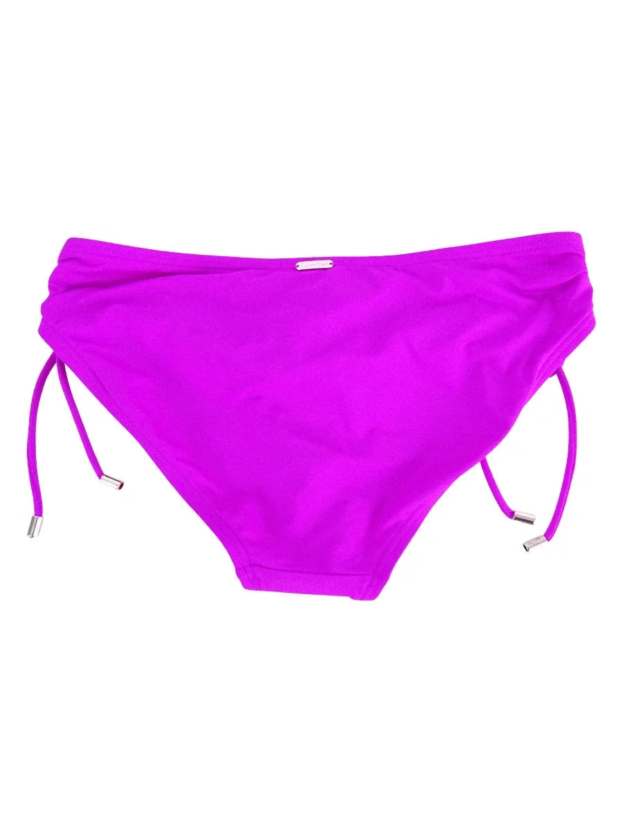 Women's Bottoms (XS, Calvin Swim Side-Tie Fuschia) Klein