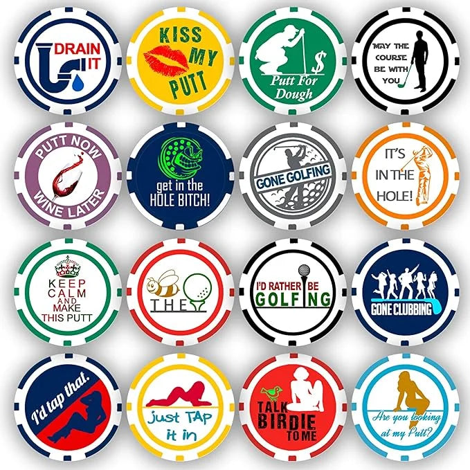 11.5 Chips Golf Ball Chip Poker DA Marker VINCI Collection, Gram