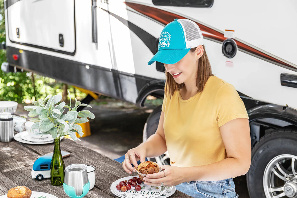 Construction, 18/8 Grade and the in Campsite Camco Insulated Stems, at Size (53068) Vacuum Wine 8oz Life a Better Features Removable Tumblers 4 Stainless is a | Steel Colorful Kitchen Comes