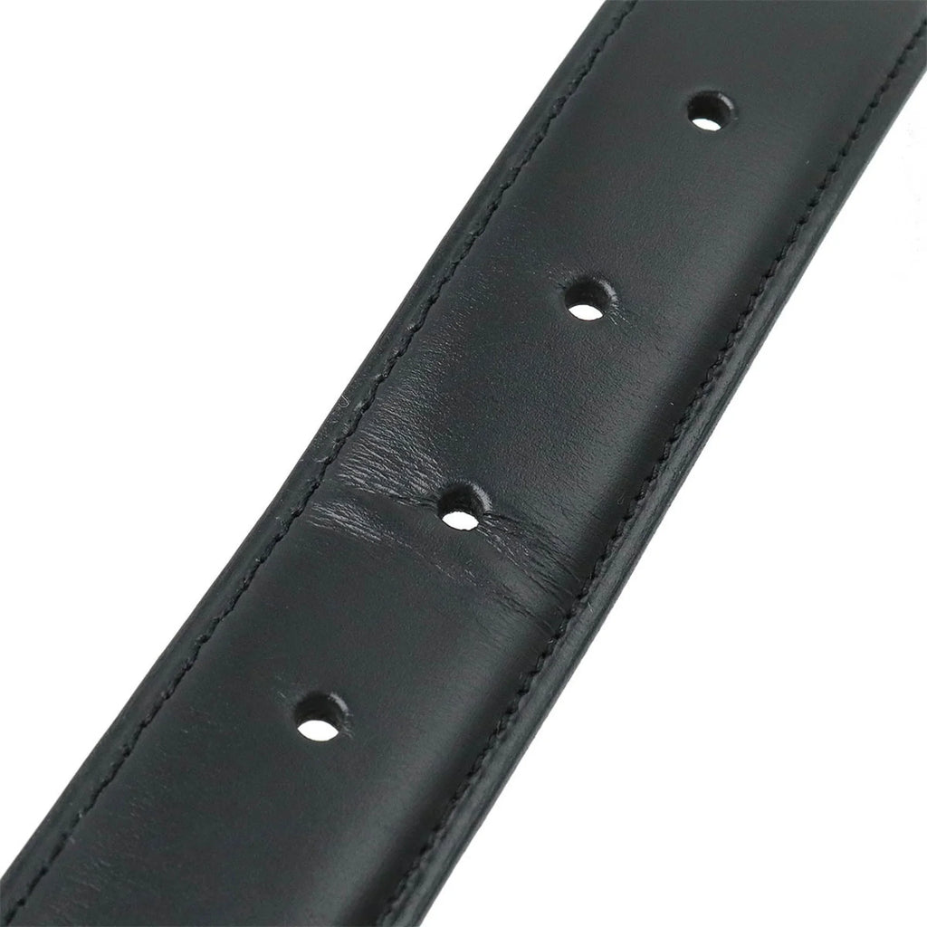 Pre-Owned L5000011 Leather New) (Like Cartier size approx. 109.5cm Black Actual Belt