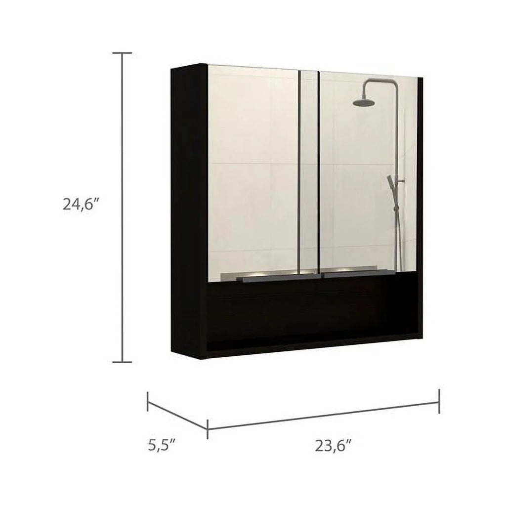 Square 2-Piece Cabinet Medicine & 63" One Set Linen Cabinet with Door Home