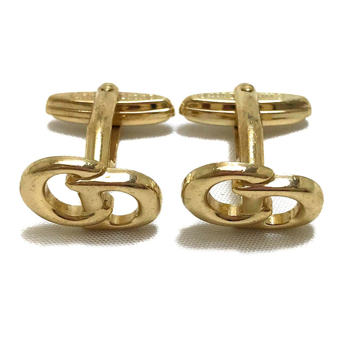 (Good) men cuff Dior gold set tack tie Christian Pre-Owned
