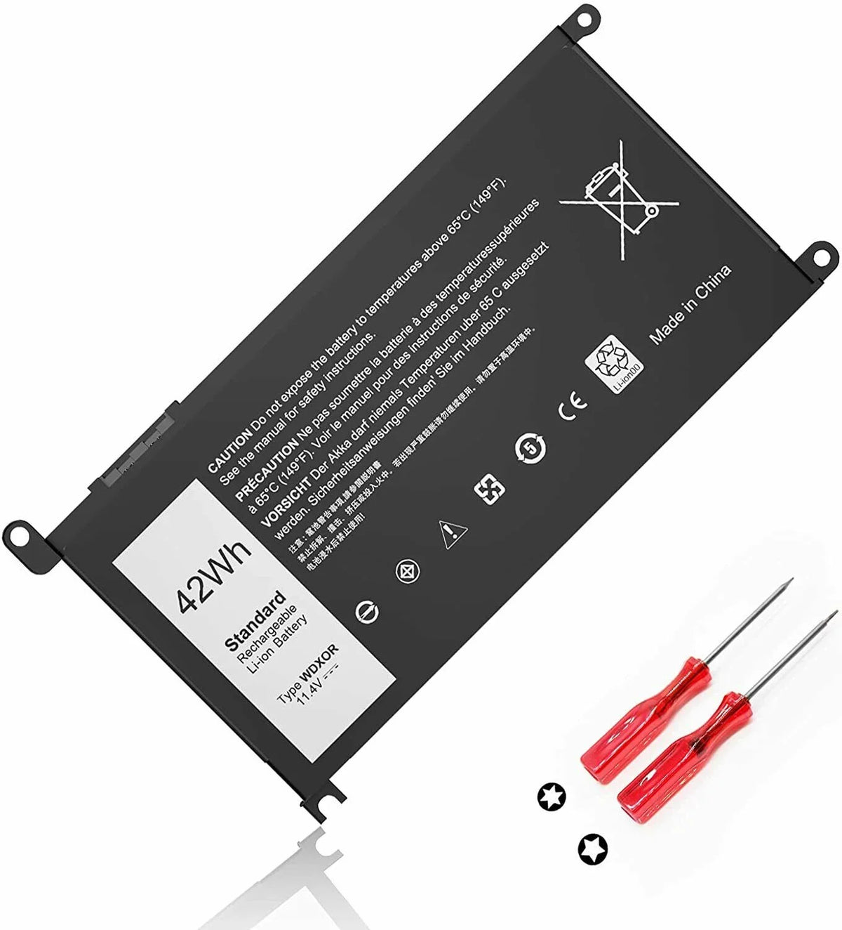 P69G P75F 5568 13 15 7368 DELL WDX0R 5567 WDXOR For Battery Inspiron 7569 5368