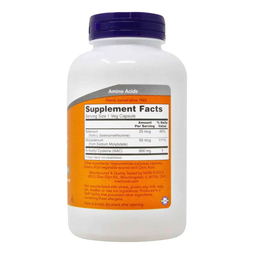 600 Foods Now 250 Nac - Veg Mg Capsules