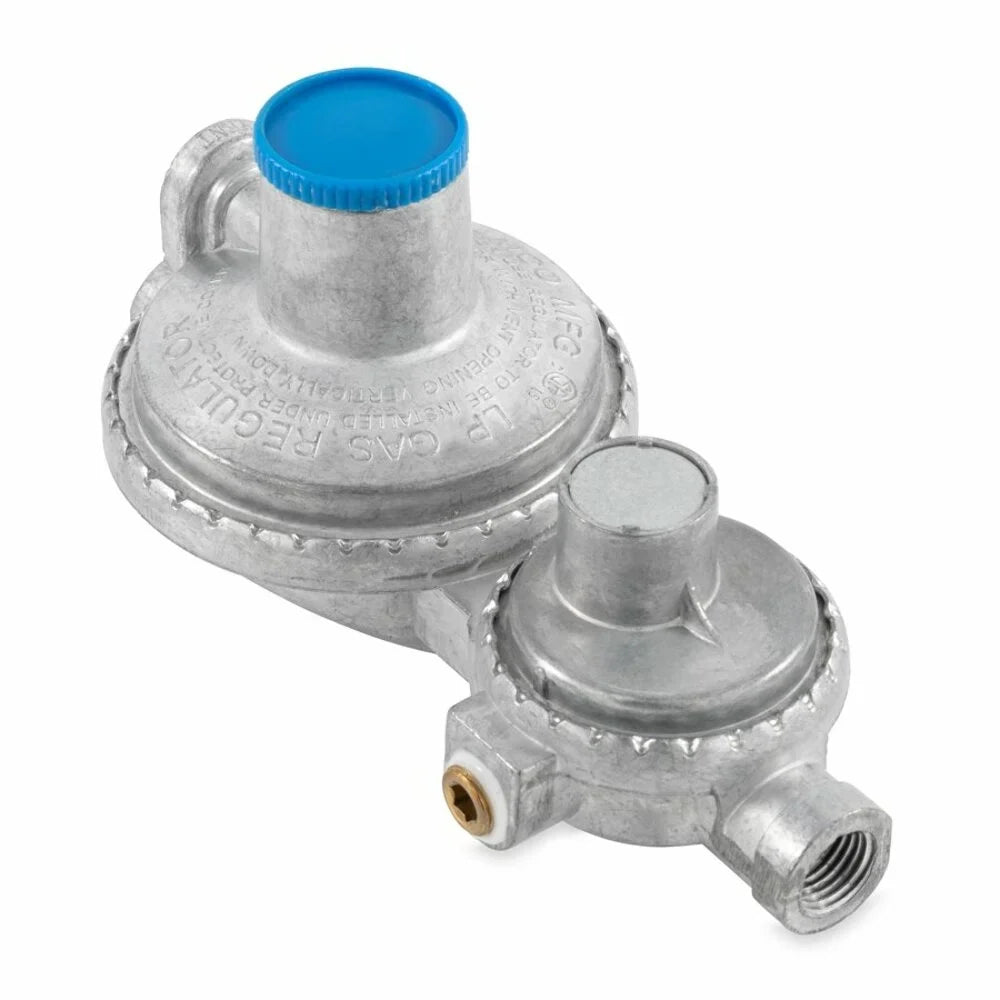Silver - 2-Stage Regulator Camco Propane (59313) Vertical RV