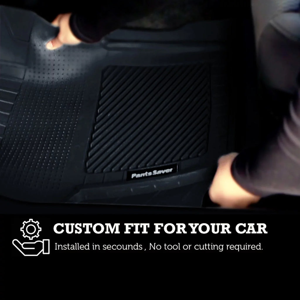 Protection GV70 All PantsSaver for Mats Floor (Black) -4 Weather 2022-2023 Set Custom SUV Piece Fit Genesis