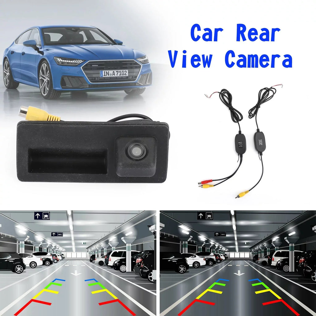 View Rear S5 Wireless Handle for A3 A5 Q5 A7 A4L A6 A4 Camera Fit A8 S4 Car Q3
