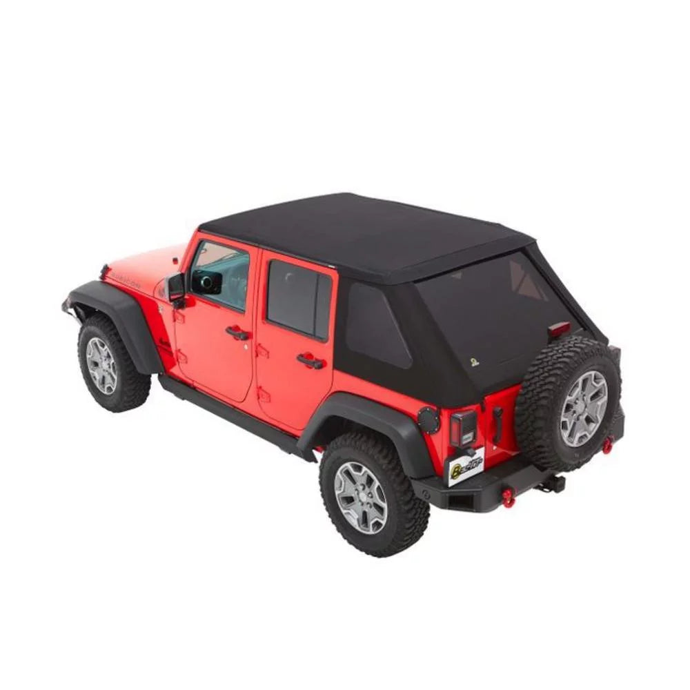 JL, Current, Black Trektop 2018 Model Jeep 4-Door a Years Twill (56863-17) Wrangler Bestop to for