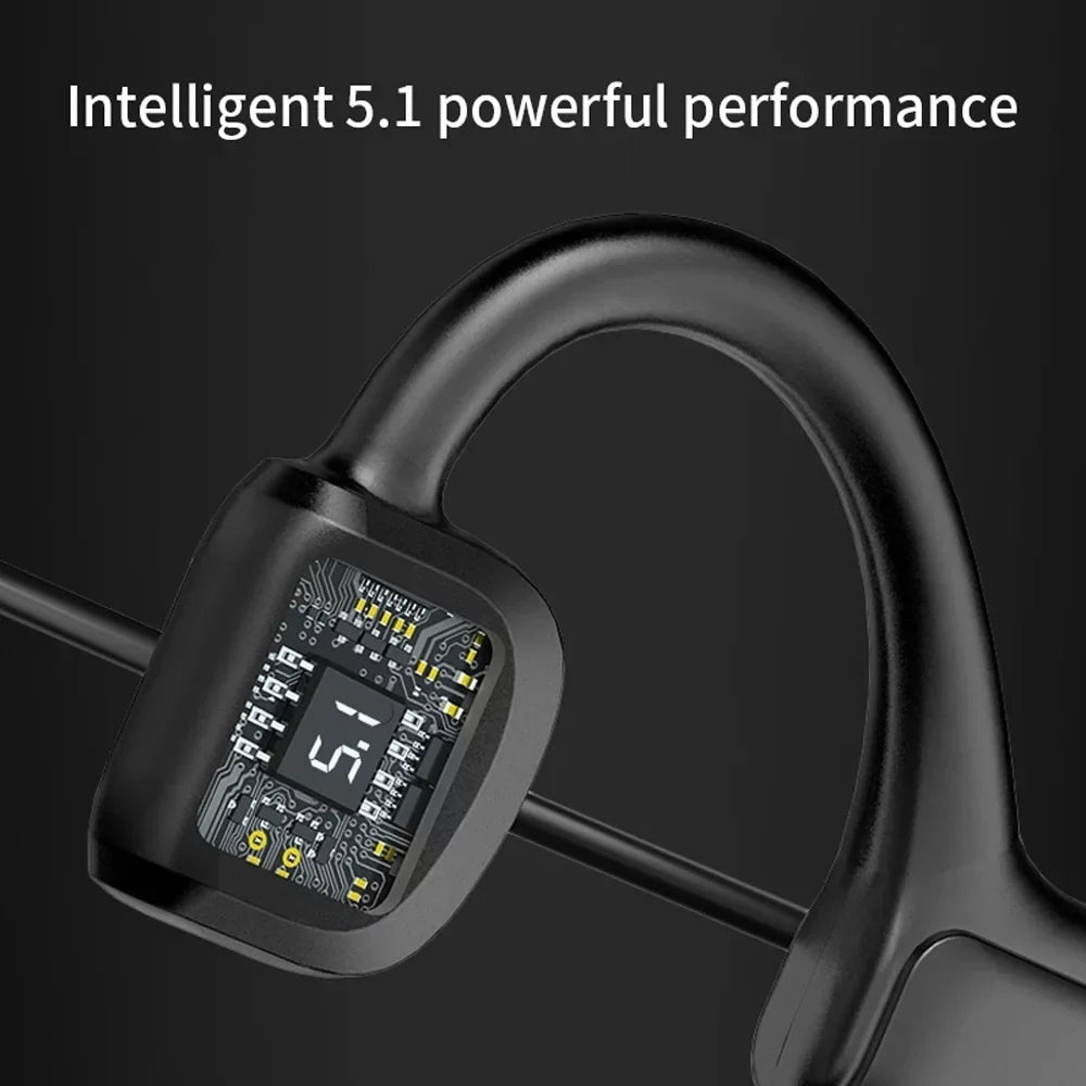 Earbuds Bone Bluetooth Sport Wireless Conduction Outdoor Headset Headphones 5.1