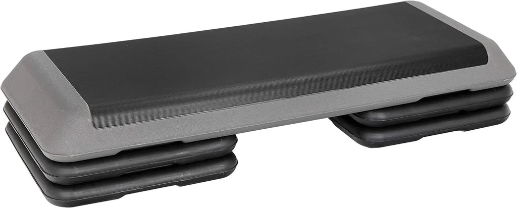 43'' Aerobic Adjustable Aerobics & Stepper Stackable Cardio Platform, Exercise Home Strength Workout 4 Step Fitness for with Gym Stepper Risers, Training Stepper