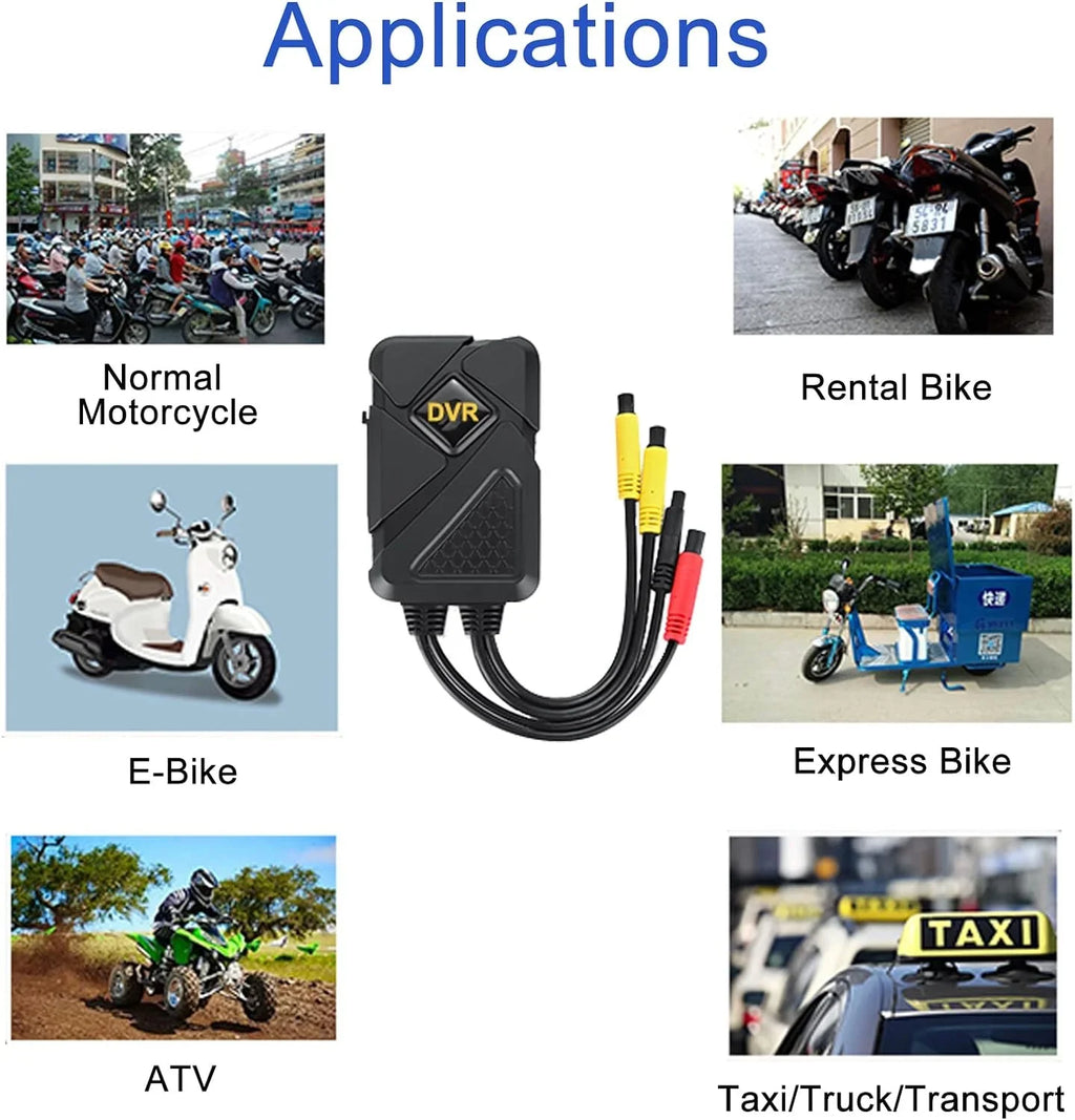 Cam Recording Support Video AHD Camera and Channel 1080P+720P Motorcycle Wide (Only HD Function Front Motorcycle Rear Accessories with 1MP Camera Recording 1080P) Dash 120° Angle 1 (720P)