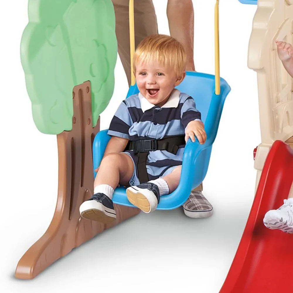 Swing Play - Kids Slide Backyard Set Little Hide and Climber and Seek Tikes