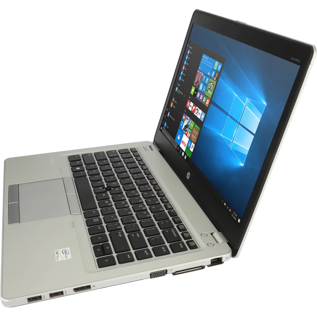 '- 1.80 i5 Folio Core Ram Laptop 8Gb 128GB W10P HP Intel Elitebook 9470M GHz (Reused) SSD