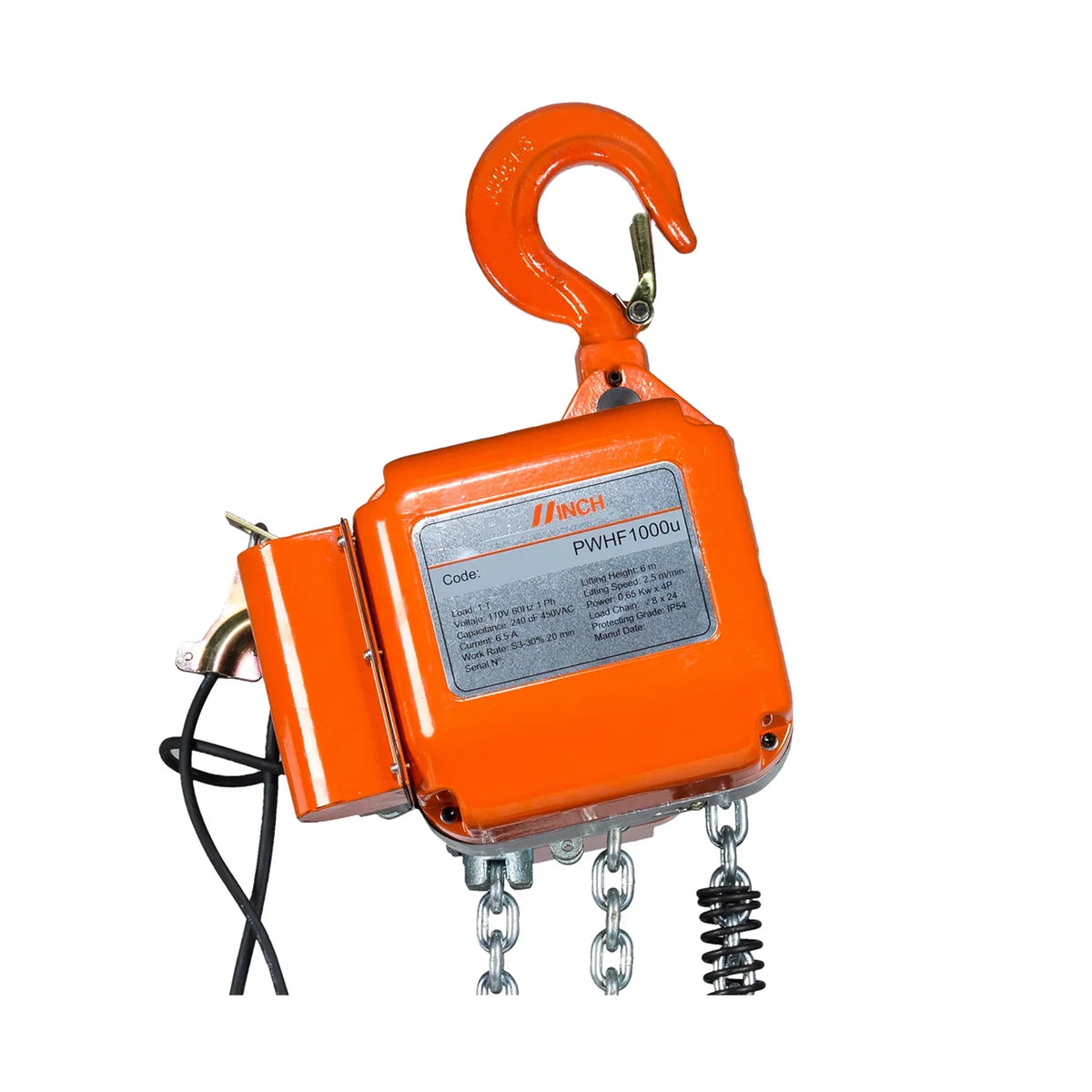M3/H2 ft. Wireless 20 Chain G80 Prowinch Ton Electric FEC 220/240V 1 Chain Hoist