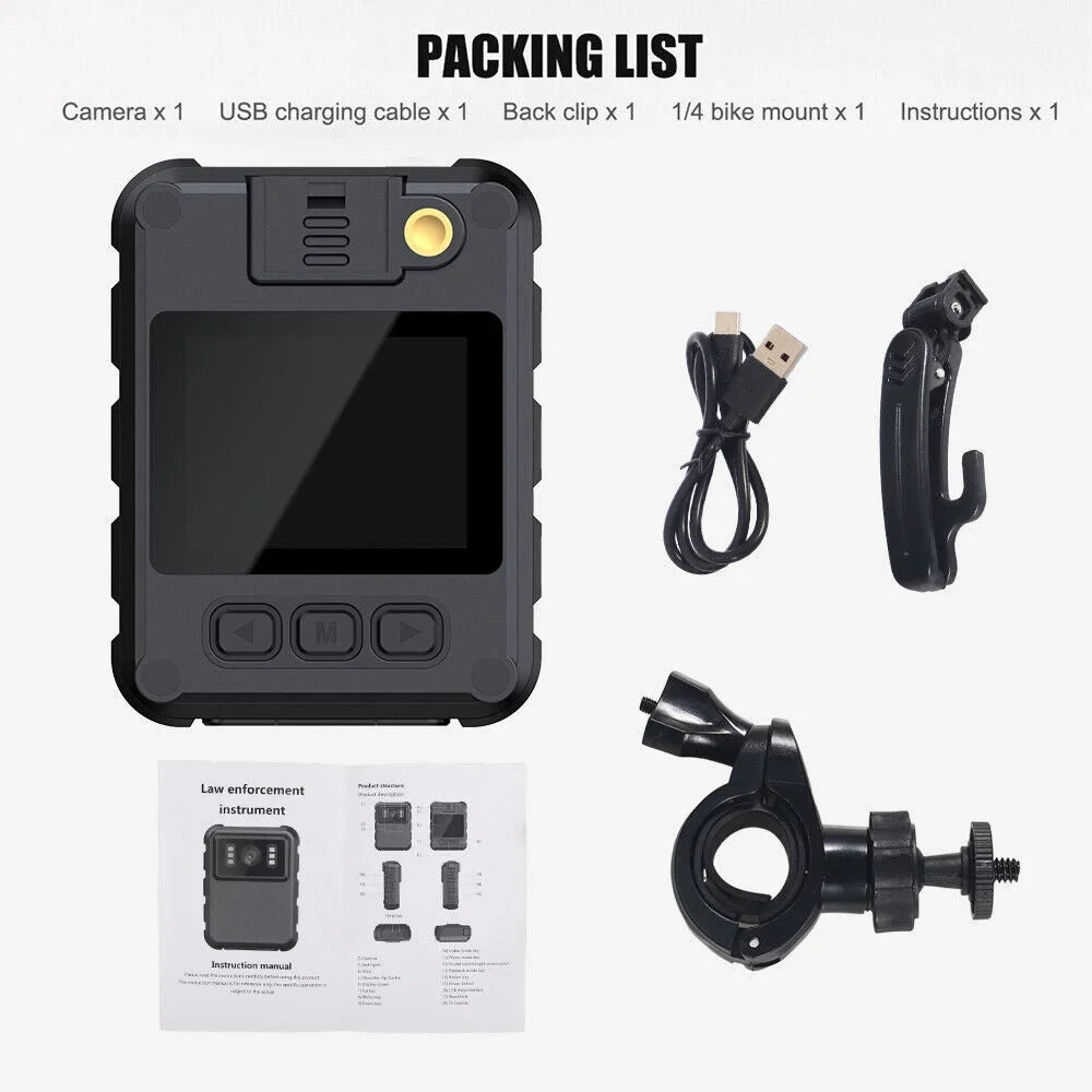 '- WiFi Body DVR Camera 1080P with Mini and Video Camcorder JahyShow Night Connectivity Vision Audio